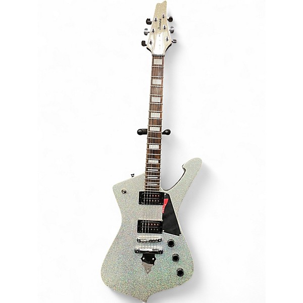 Used Ibanez Paul Stanley PS60-SSL Silver Sparkle Solid Body Electric Guitar