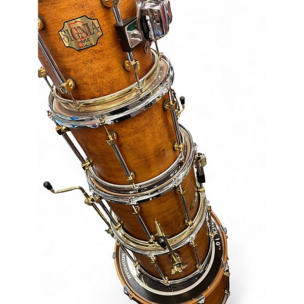 Used Premier 5 Piece signia maple Walnut Drum Kit