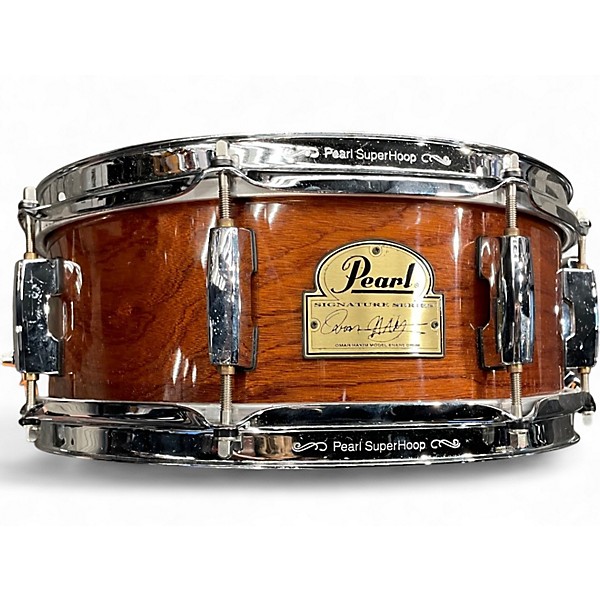 Used 1999 Pearl 13X5 Omar Hakim Snare Mahogany Drum