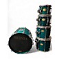 Used Premier 5 Piece Signia Maple Emerald Green Drum Kit thumbnail