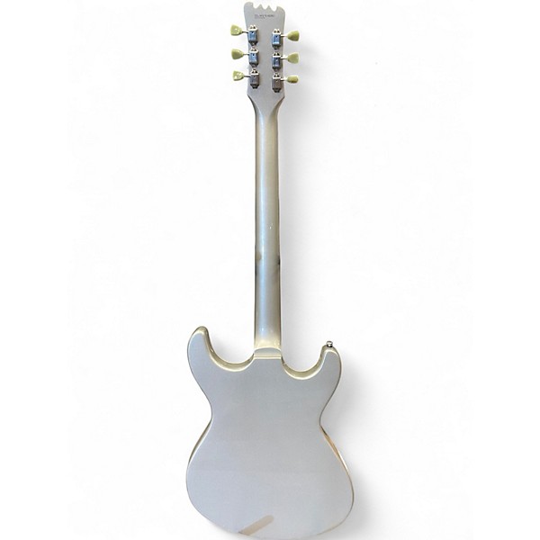 Used Eastwood Sidejack DLX baritone Silver Baritone Guitars