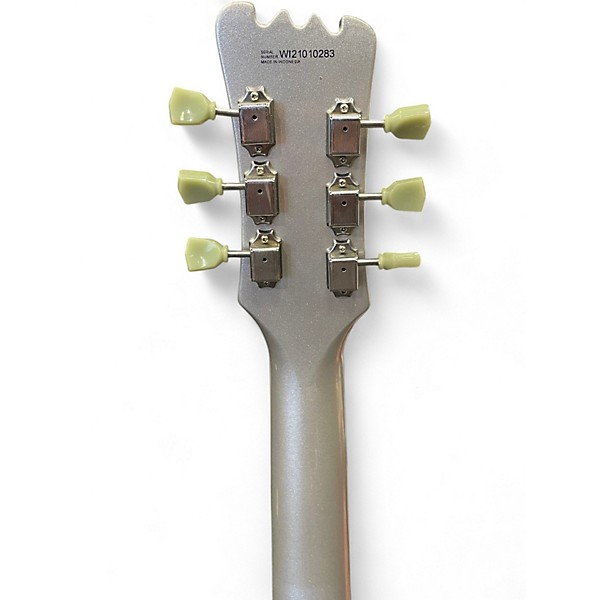 Used Eastwood Sidejack DLX baritone Silver Baritone Guitars