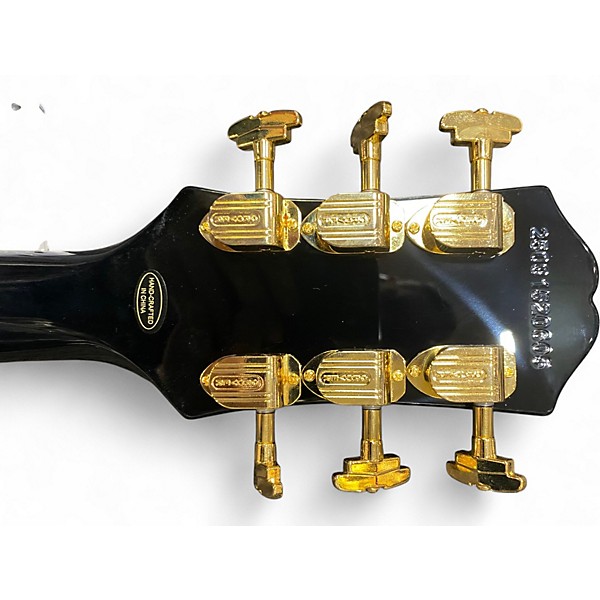 Used Epiphone Joe Bonamassa Les Paul Black and Gold Solid Body Electric Guitar