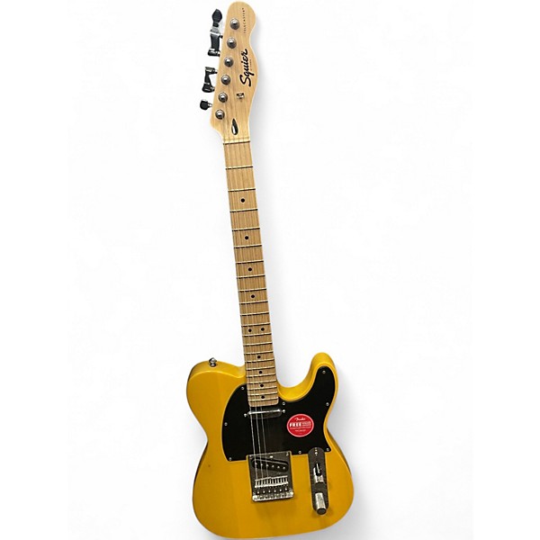 Used Squier SONIC TELEASTER Butterscotch Blonde Solid Body Electric Guitar