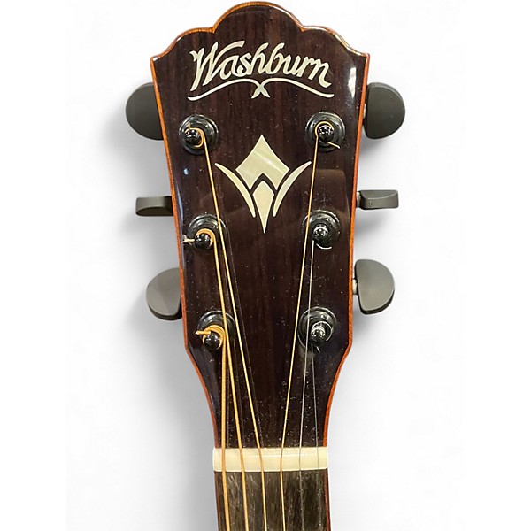 Used Washburn WCG25SCE Comfort Natural Acoustic Electric Guitar