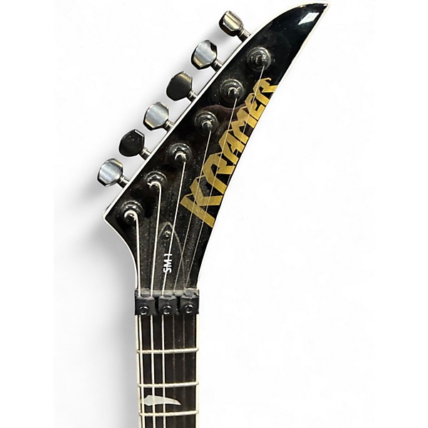 Used Kramer SM-1 Black Sparkle Solid Body Electric Guitar