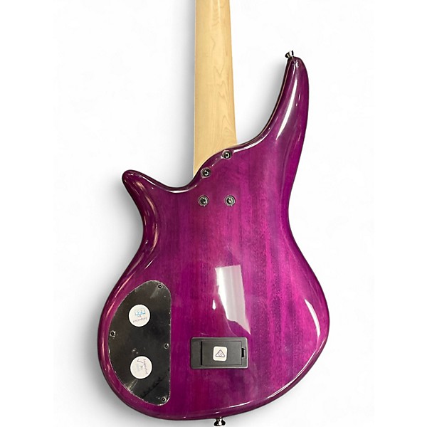 Used Jackson JS3VQM Purple Phaze Electric Bass Guitar
