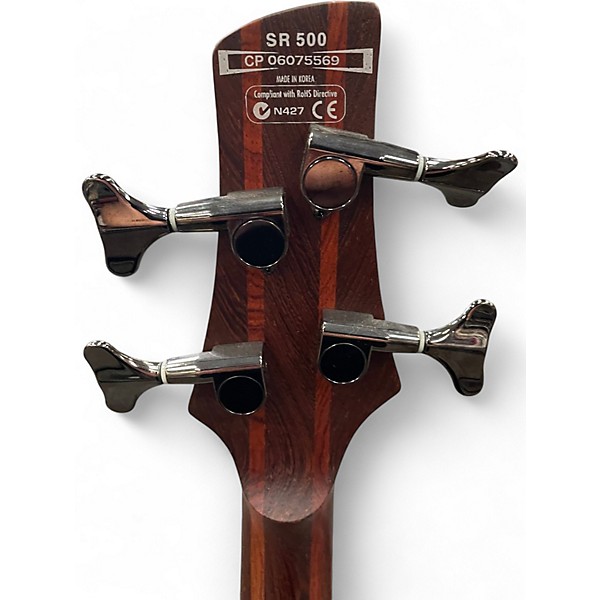 Used Ibanez SR500 Natural Electric Bass Guitar