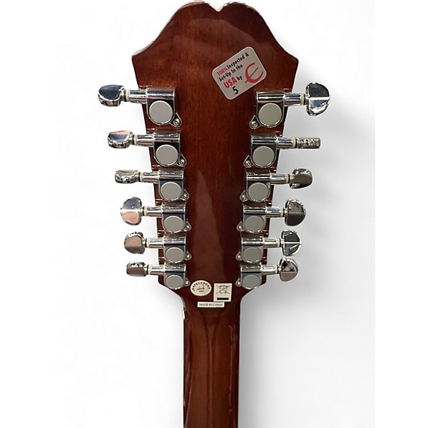 Used Epiphone DR212 Natural 12 String Acoustic Guitar
