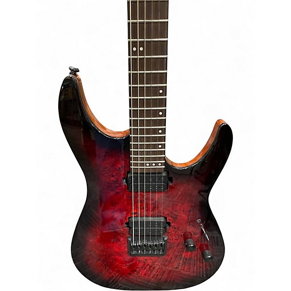 Used Schecter Guitar Research CR-6 Dark Cherry Burst Solid Body Electric Guitar