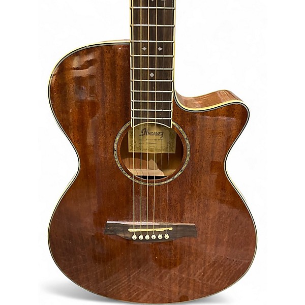 Used Ibanez AEG12II-NMH Natural Acoustic Electric Guitar