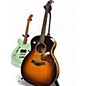 Used Taylor 214-SB DLX Rosewood Sunburst Acoustic Electric Guitar