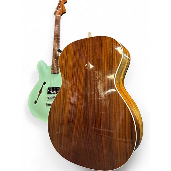 Used Taylor 214-SB DLX Rosewood Sunburst Acoustic Electric Guitar