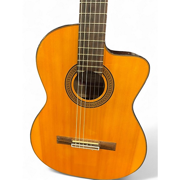 Used Takamine GC50E Natural Classical Acoustic Electric Guitar