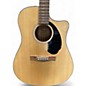 Used Fender CD60SCE Natural Acoustic Electric Guitar