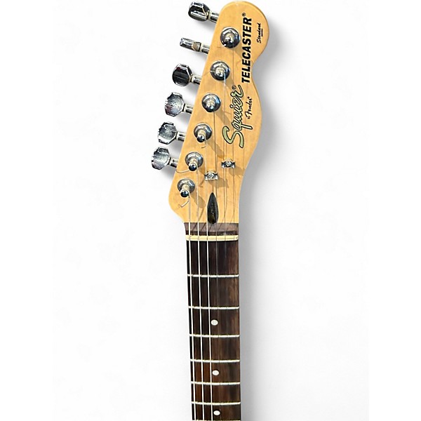 Used Squier STANDARD SERIES TELECASTER VINTAGE WHITE Solid Body Electric Guitar