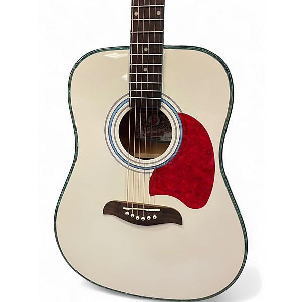 Used Oscar Schmidt OG2 Alpine White Acoustic Guitar