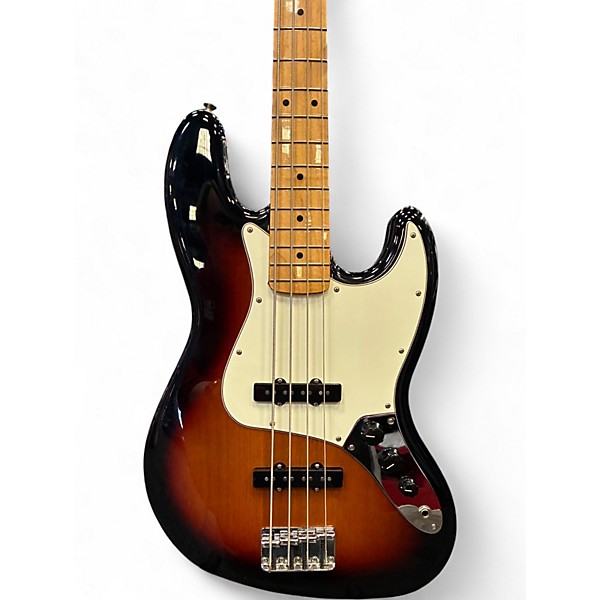 Used 2021 Fender Player Jazz Bass 3 Color Sunburst Electric Bass Guitar