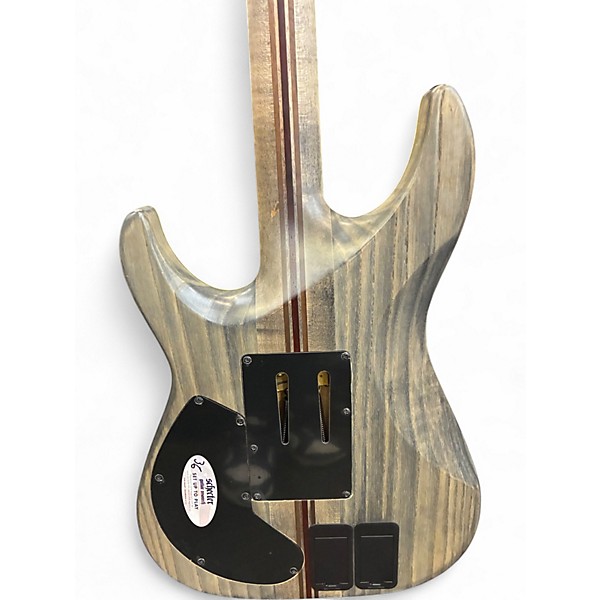 Used Schecter Guitar Research C-1 FR-S SLS Elite Evil Twin Black Solid Body Electric Guitar