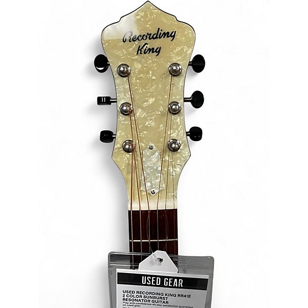 Used Recording King RR41E 2 Color Sunburst Resonator Guitar