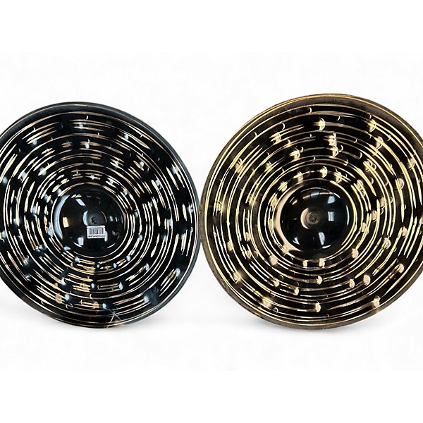 Used MEINL 14in DARK HI HAT PAIR Cymbal