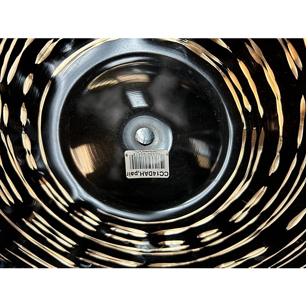 Used MEINL 14in DARK HI HAT PAIR Cymbal