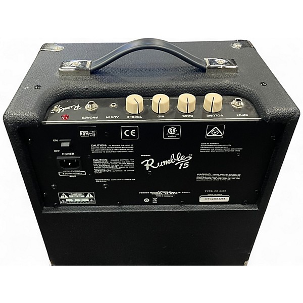 Used Fender Rumble 15 15W 1X8 Bass Combo Amp