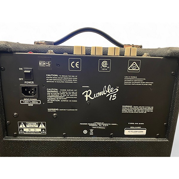 Used Fender Rumble 15 15W 1X8 Bass Combo Amp