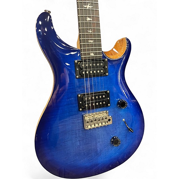 Used PRS SE Custom 24 Blue Solid Body Electric Guitar