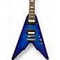 Used Firefly Classic V Blue Solid Body Electric Guitar