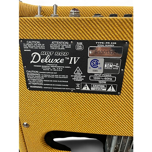 Used Fender Hot Rod Deluxe IV 40W 1x12 Tube Guitar Combo Amp