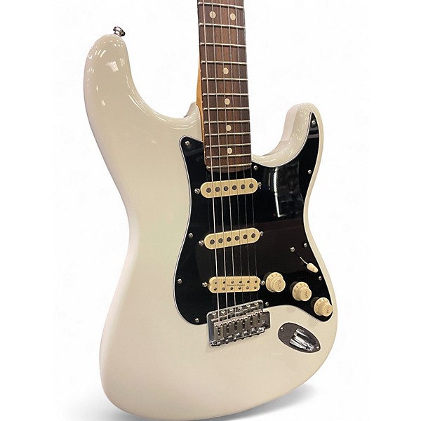 Used 2021 Fender American Performer Stratocaster SSS Olympic White Solid Body Electric Guitar