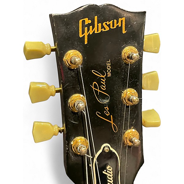 Used Gibson Les Paul Studio Black Solid Body Electric Guitar
