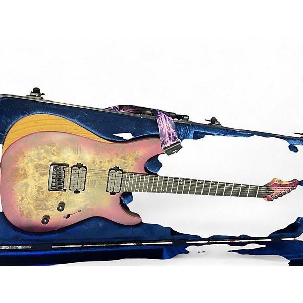 Used Schecter Guitar Research Reaper- 6 Trans Purple Solid Body Electric Guitar