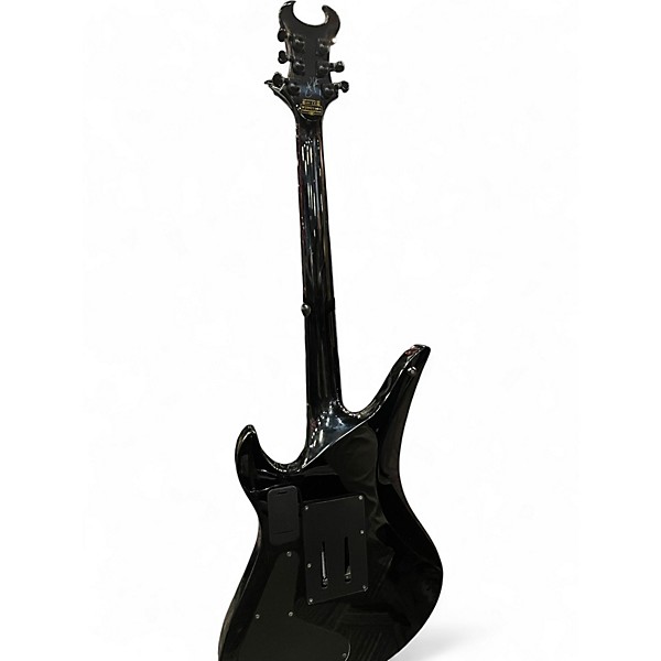 Used Schecter Guitar Research Synyster Gates Signature Custom S Black with Silver Pinstripes Solid Body Electric Guitar