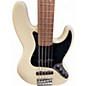 Used Fender Deluxe Active Jazz Bass V 5 String Antique Ivory Electric Bass Guitar