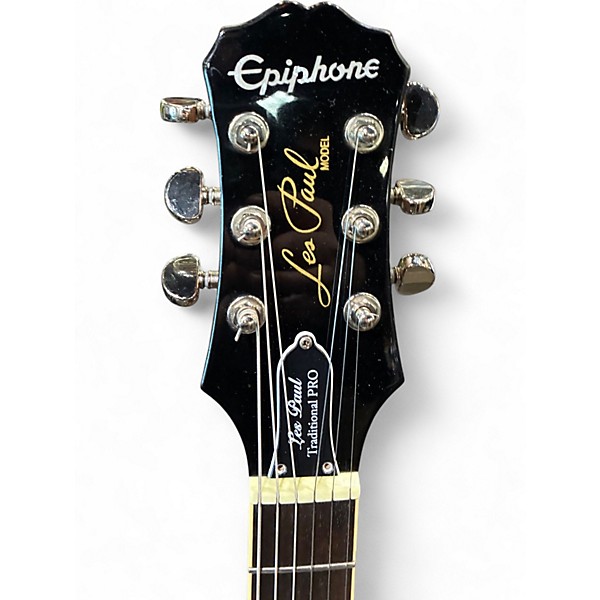 Used Epiphone Les Paul Traditional Pro amber Solid Body Electric Guitar