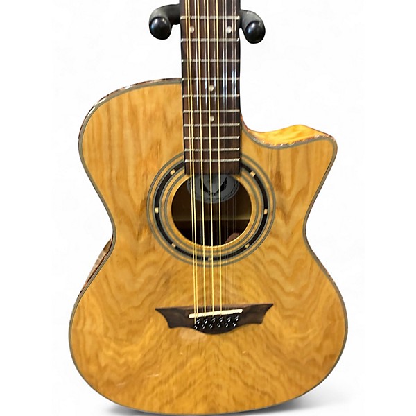 Used Dean eqa12 natural 12 String Acoustic Electric Guitar