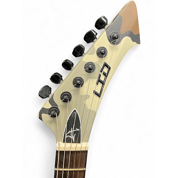 Used ESP LTD James Hetfield Snakebyte Camo Solid Body Electric Guitar