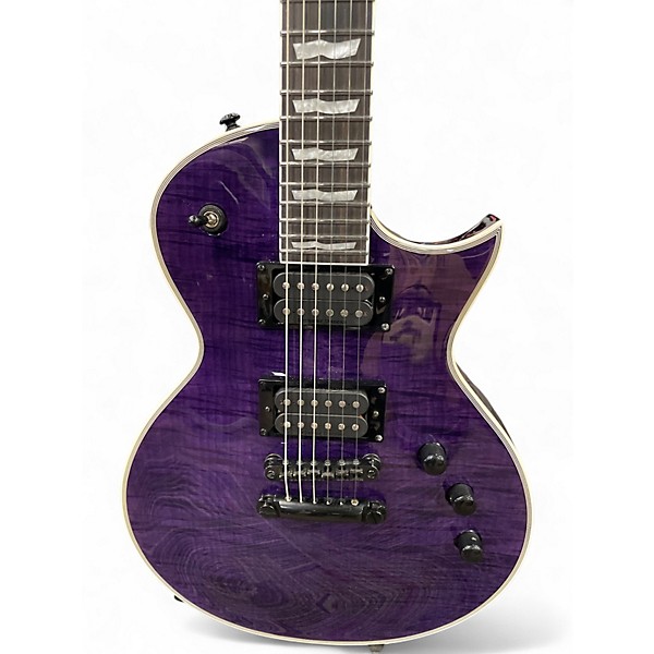 Used ESP LTD EC1000 Deluxe purple Solid Body Electric Guitar