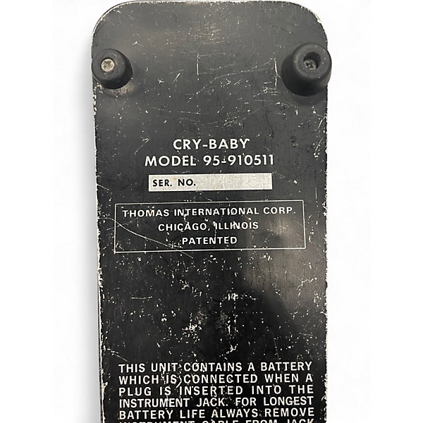 Vintage 1970s Dunlop THOMAS ORGAN CRY BABY Effect Pedal