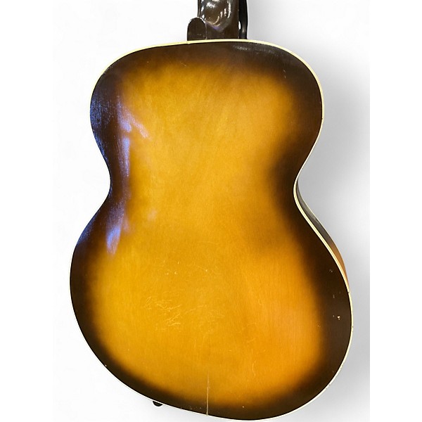 Vintage 1960s Harmony Auditorium series Tobacco Burst Acoustic Guitar