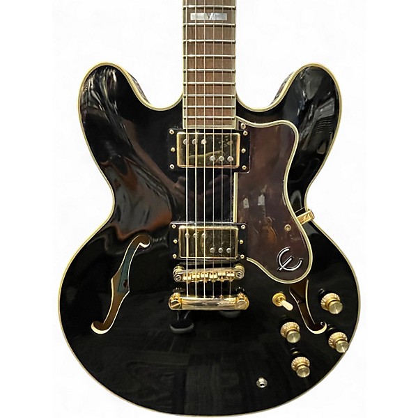 Used Epiphone Sheraton II Pro Ebony Hollow Body Electric Guitar