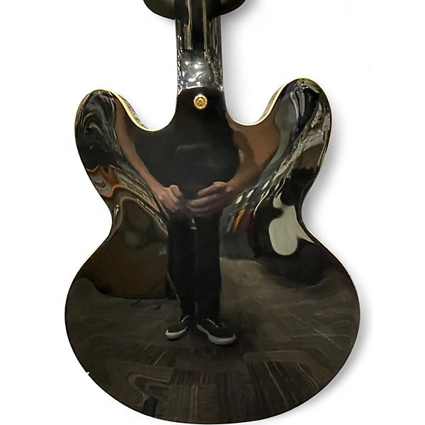 Used Epiphone Sheraton II Pro Ebony Hollow Body Electric Guitar