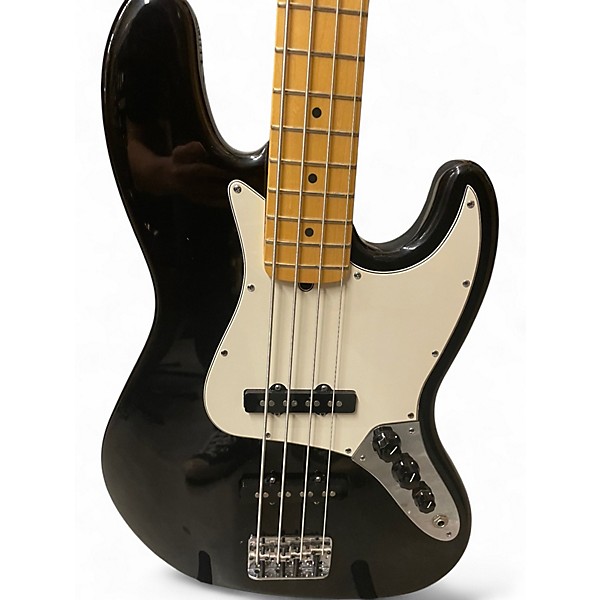 Used Fender American Jazz Bass Black Electric Bass Guitar