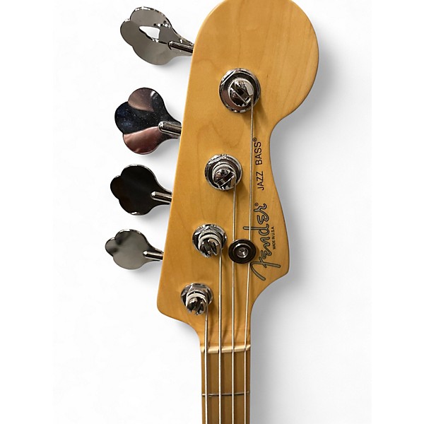 Used Fender American Jazz Bass Black Electric Bass Guitar