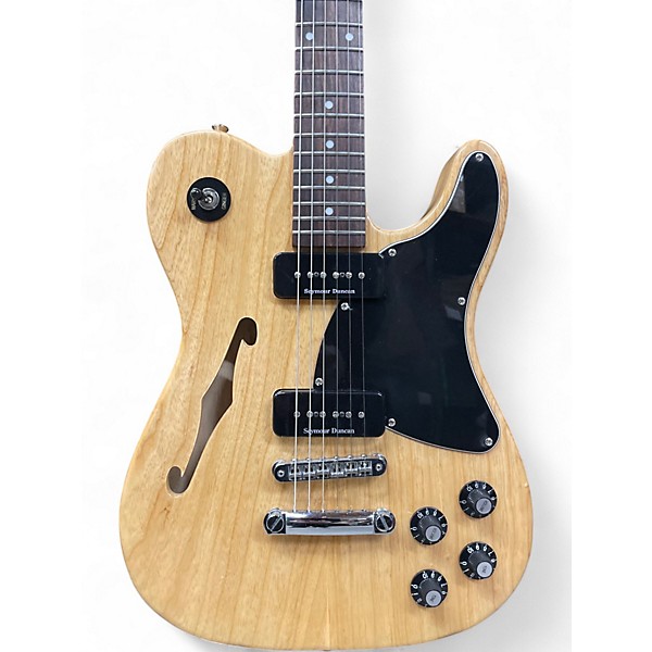 Used Fender JA90 Jim Adkins Thinline Telecaster Natural Hollow Body Electric Guitar