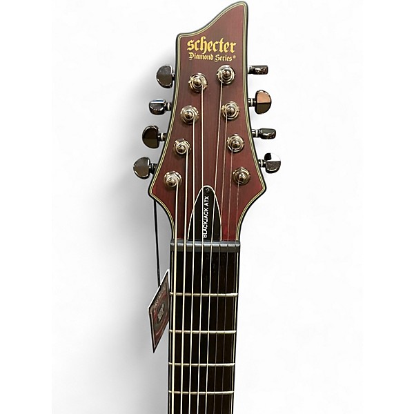 Used Schecter Guitar Research Blackjack ATX C8 Black Solid Body Electric Guitar