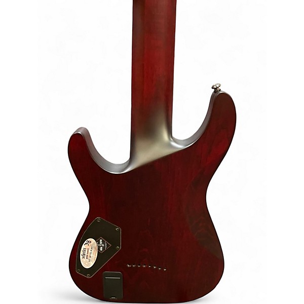 Used Schecter Guitar Research Blackjack ATX C8 Black Solid Body Electric Guitar