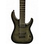 Used Schecter Guitar Research KM7 BLACK AND GRAY Baritone Guitars